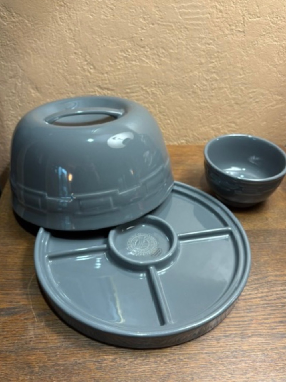 Longaberger( Retired) Woven Traditions 8n1 Entertainer Multi Serving Set-Pewter